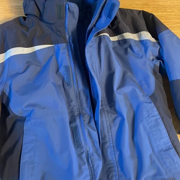 Little Kids LL Bean Hooded Fleece Lined Ski Jacket, size 4 - Picture 4 of 9